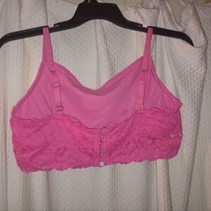 Aerie Beach Daze Lace Ribbed Top Bralette Size Medium Bra Unlined Size XXL